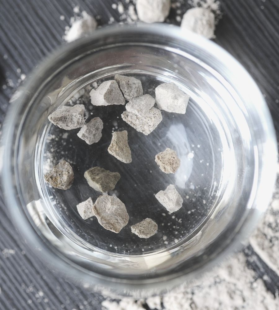 Zeolite: stones in a glass